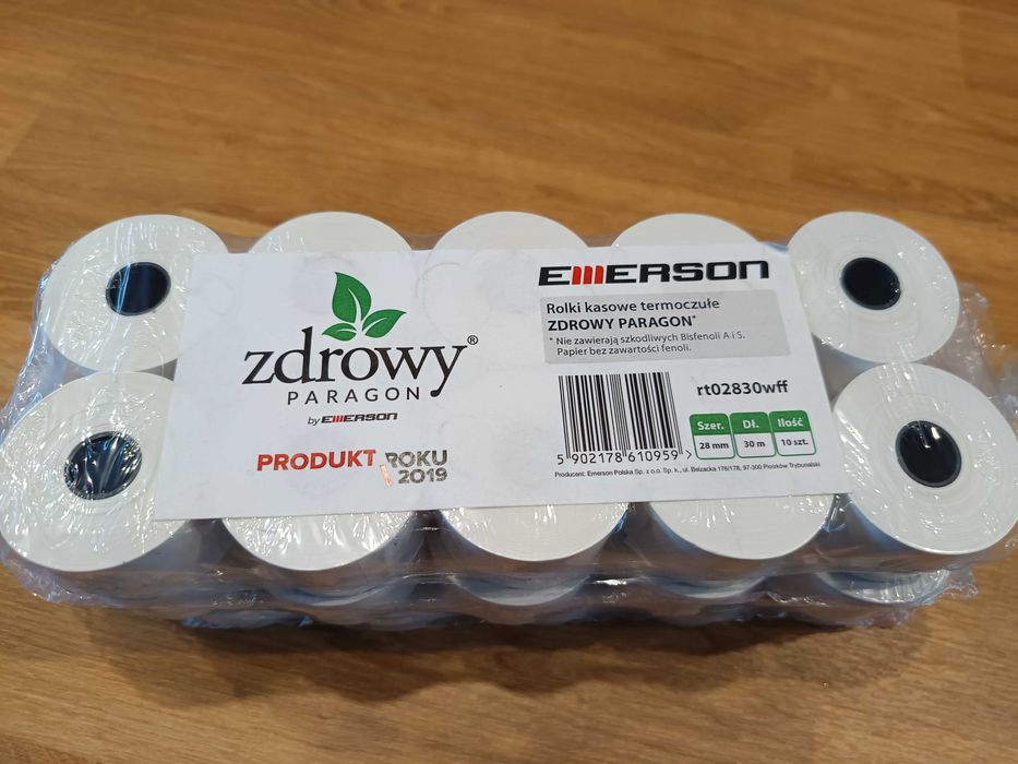 Rolki kasowe termoczułe RT02830WFF 28mm x 30mm 30 sztuk ELZAB + gratis