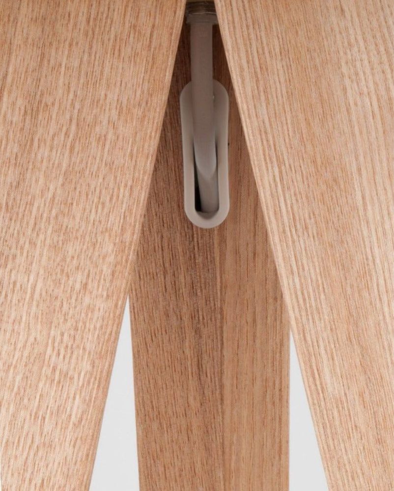 Lampa podlogowa Ziuver Tripod Wood nowa !