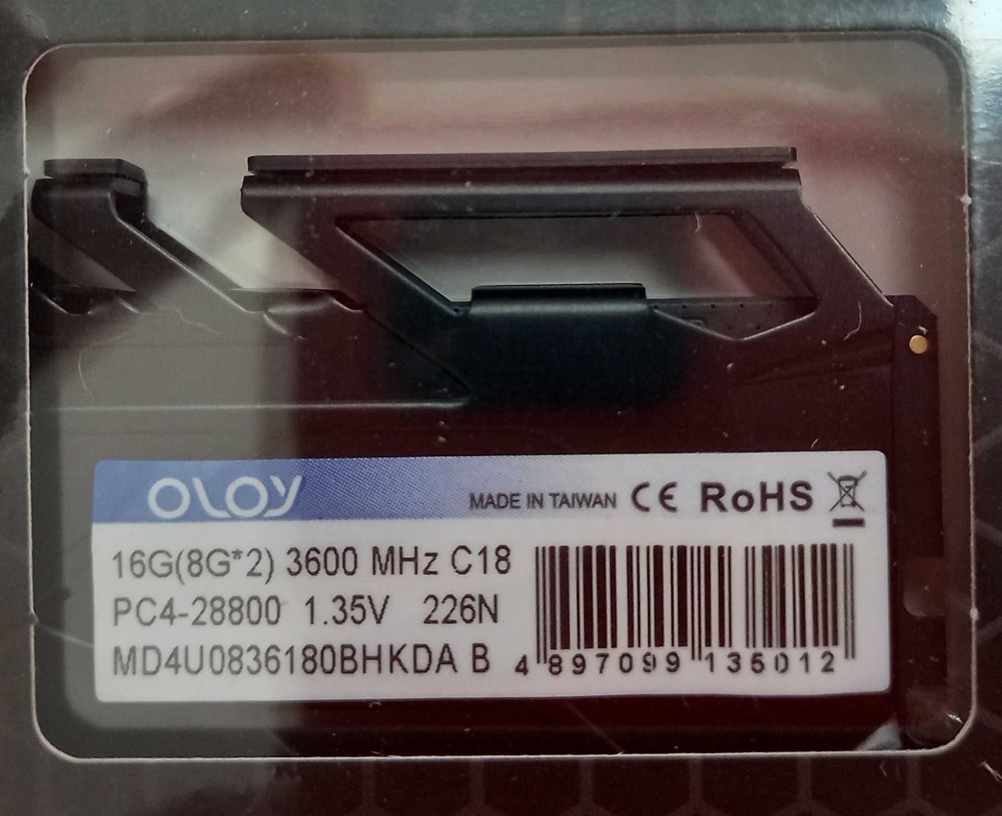 Оперативна пам'ять OLOy DDR4 (2x8 GB) V 3600 MHz (MD4U0836180BHKDA B)