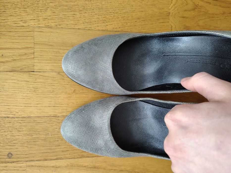 Туфлі ecco сірі 37 р., бордові Clarks 37,5 р.