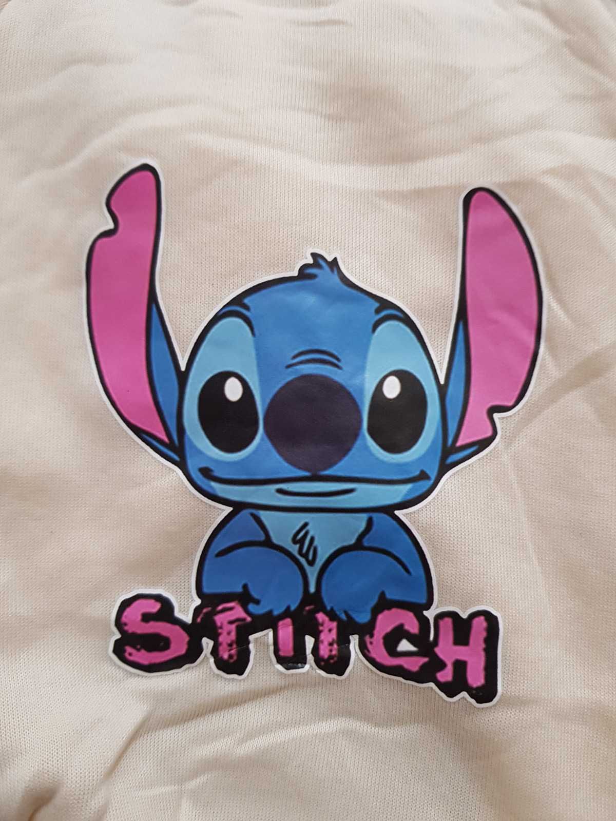 Beżowa bluza z kapturem dla psa Lilo i Stitch Disney M