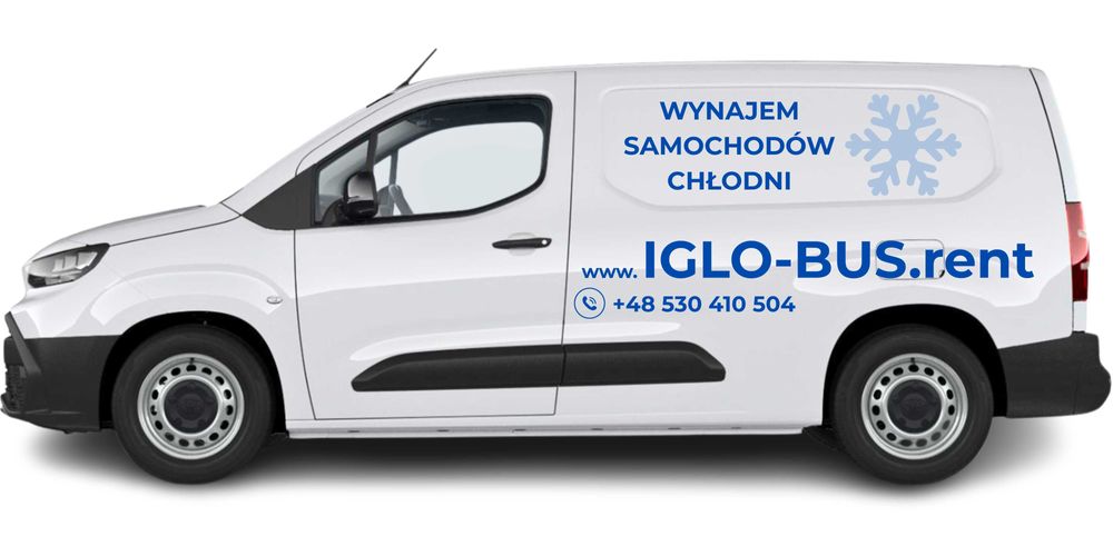 Wynajem Wypożyczalnia Mroźnia Chłodnia Izoterma bus 230V
