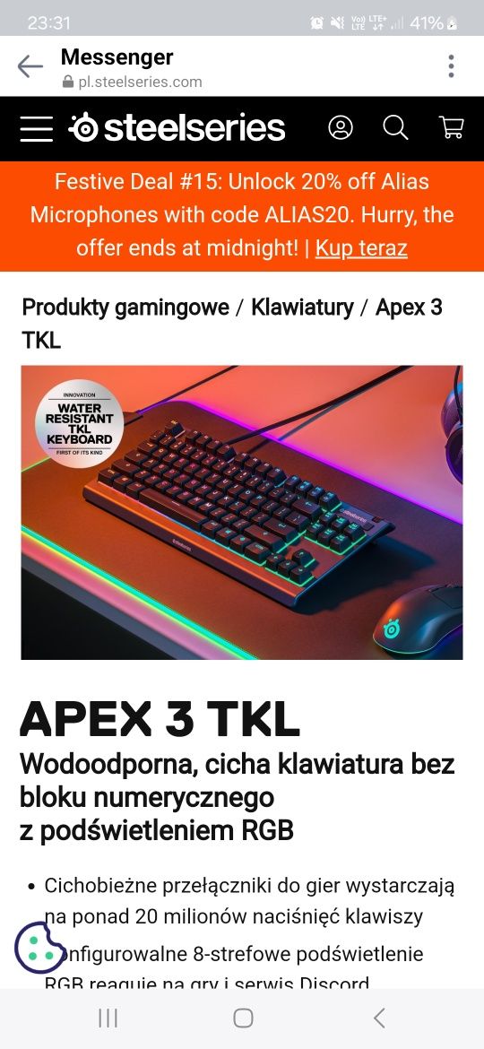 Klawiatura apex 3