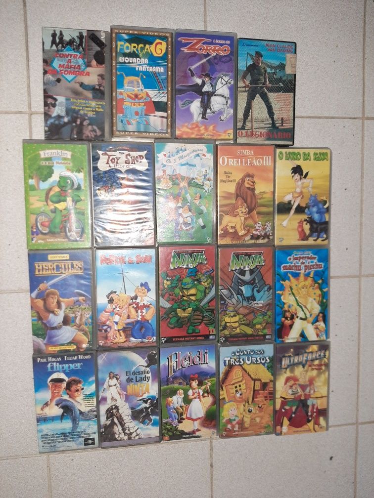 Cassetes VHS para venda