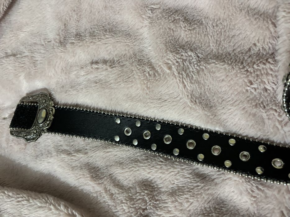 pasek błyszczący z cekinami z diamencikami vintage