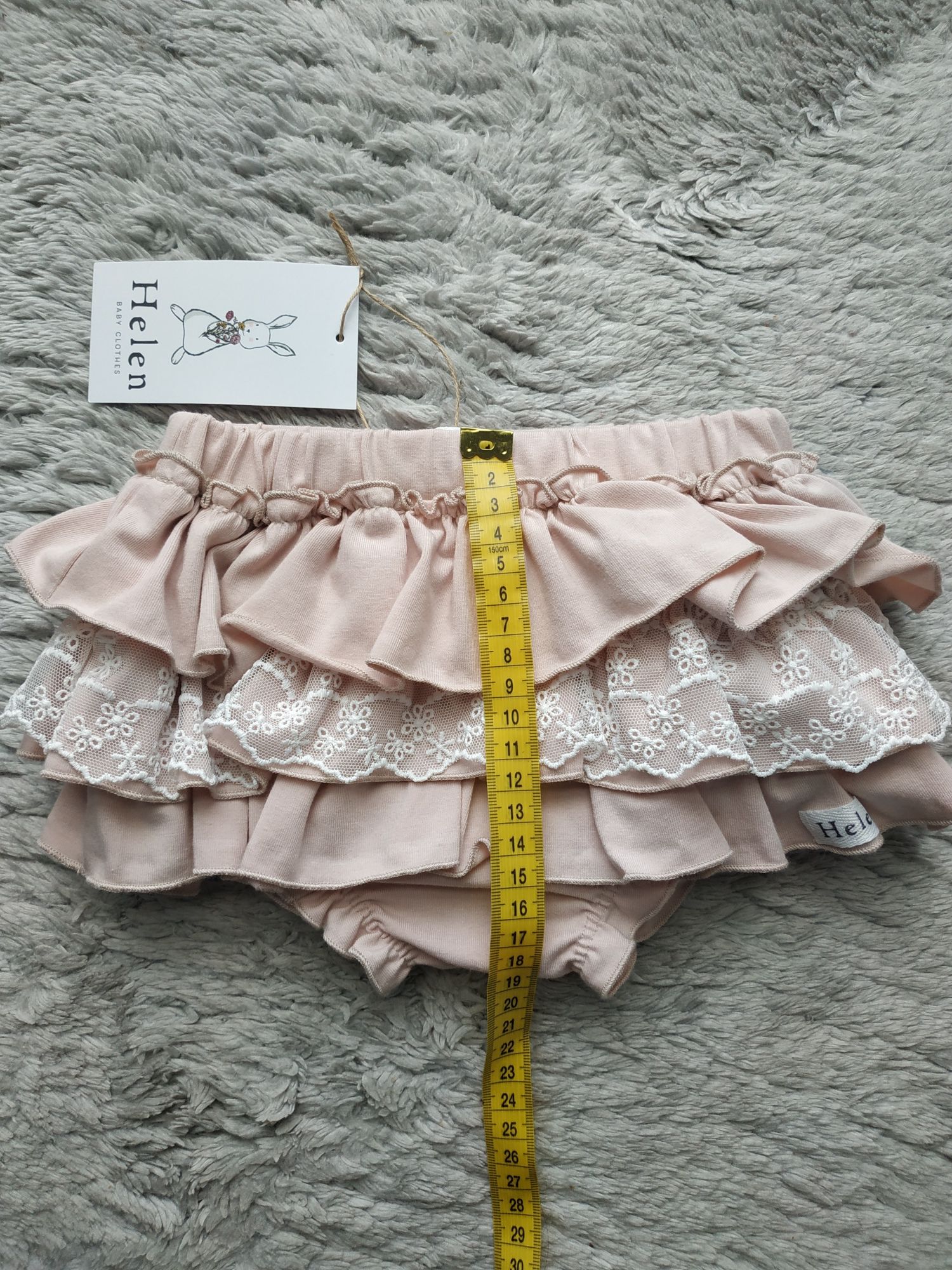 Nowy bloomers/falbanki/koronka/różowy/Helen/r.98