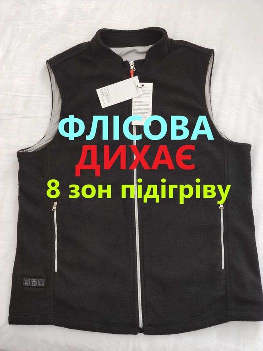 ФЛІС Жилетка з підігрівом USB - Відео огляд - 8 пластин на 3 зони