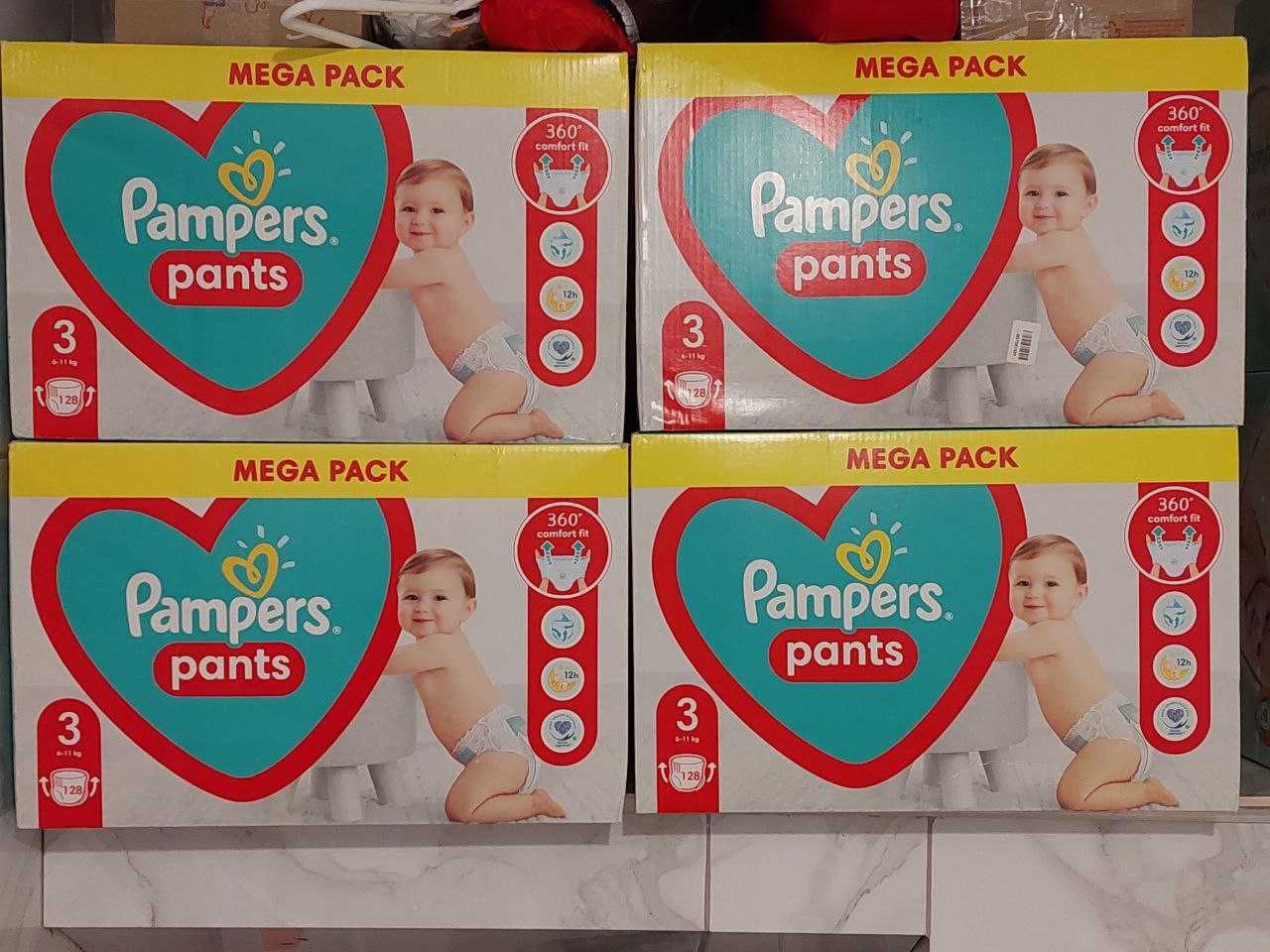 Pampers 3 памперс mega pack - 3 /  128шт  (6-11 кг)