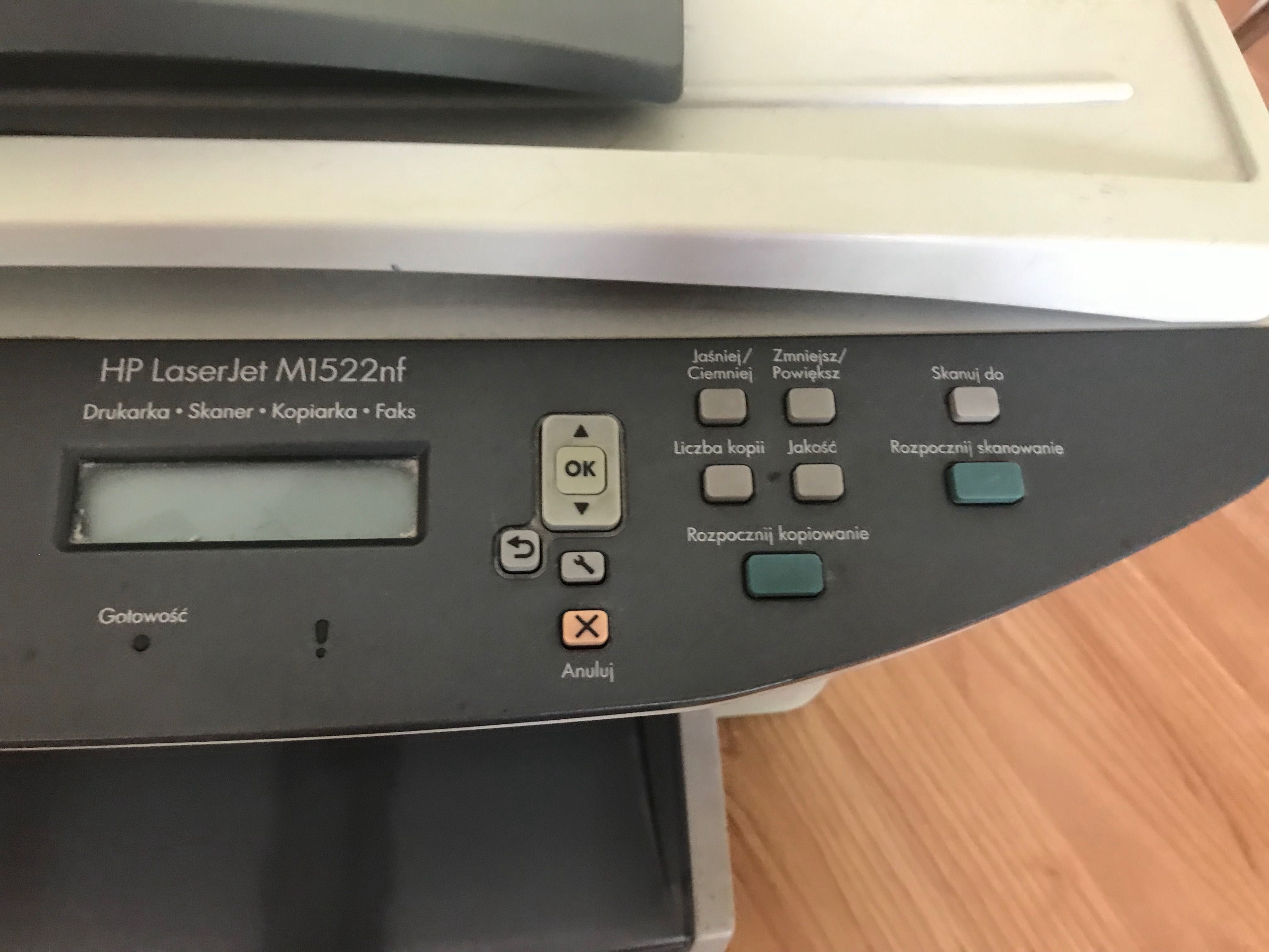 Drukarka laserowa monochromatyczna LaserJet M1522nf MFP skaner faks