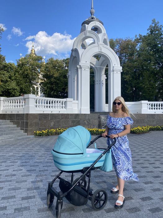 Коляска універсальна Adamex Rimini ECO кожа 2 в 1