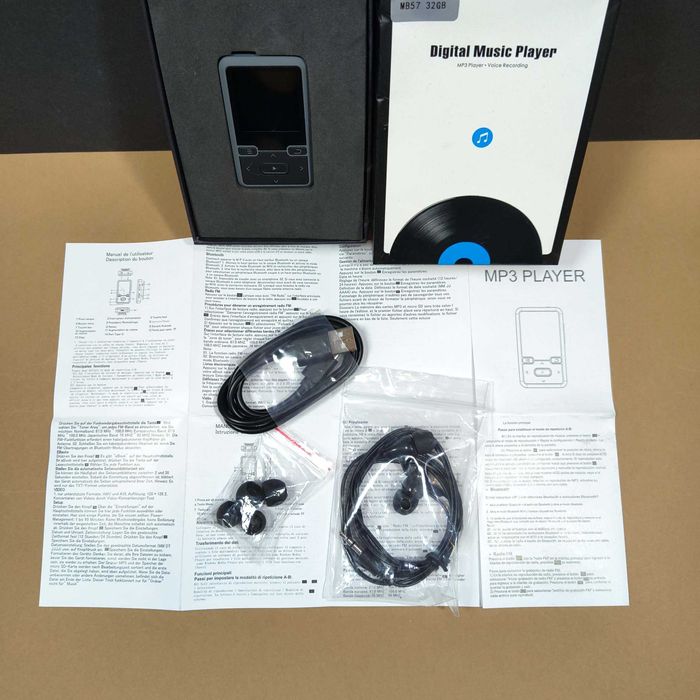 Купить мп3 плеер mp3 для музыки HiFi с блютузом экраном 32Gb клипса