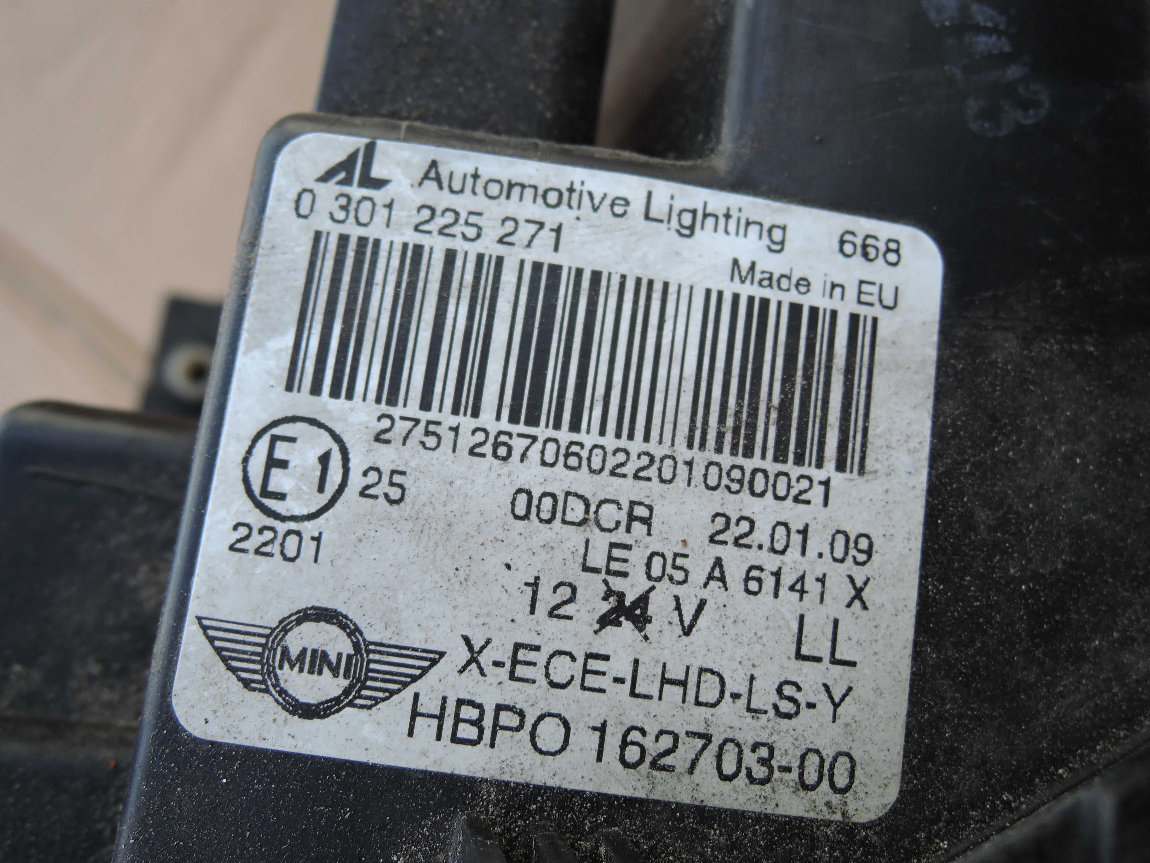 MINI Cooper S R55 R56 bi xenon lewa europa kompletna