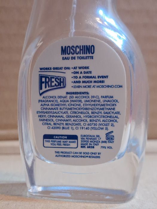 Frasco de perfume vazio