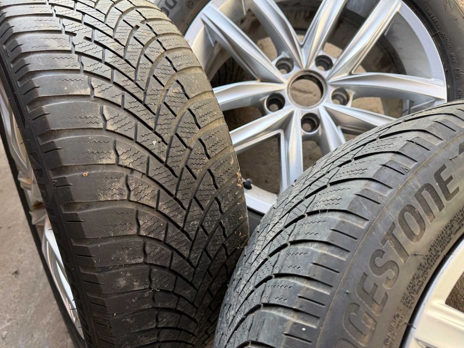 Alufelgi Kola Opony 205/55r16 91H Bridgestone 5x112 ET46 Audi VW Skoda