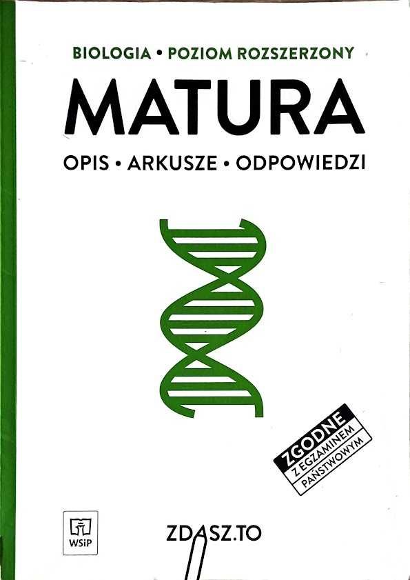 Matura biologia testy poziom rozszerzony WSiP