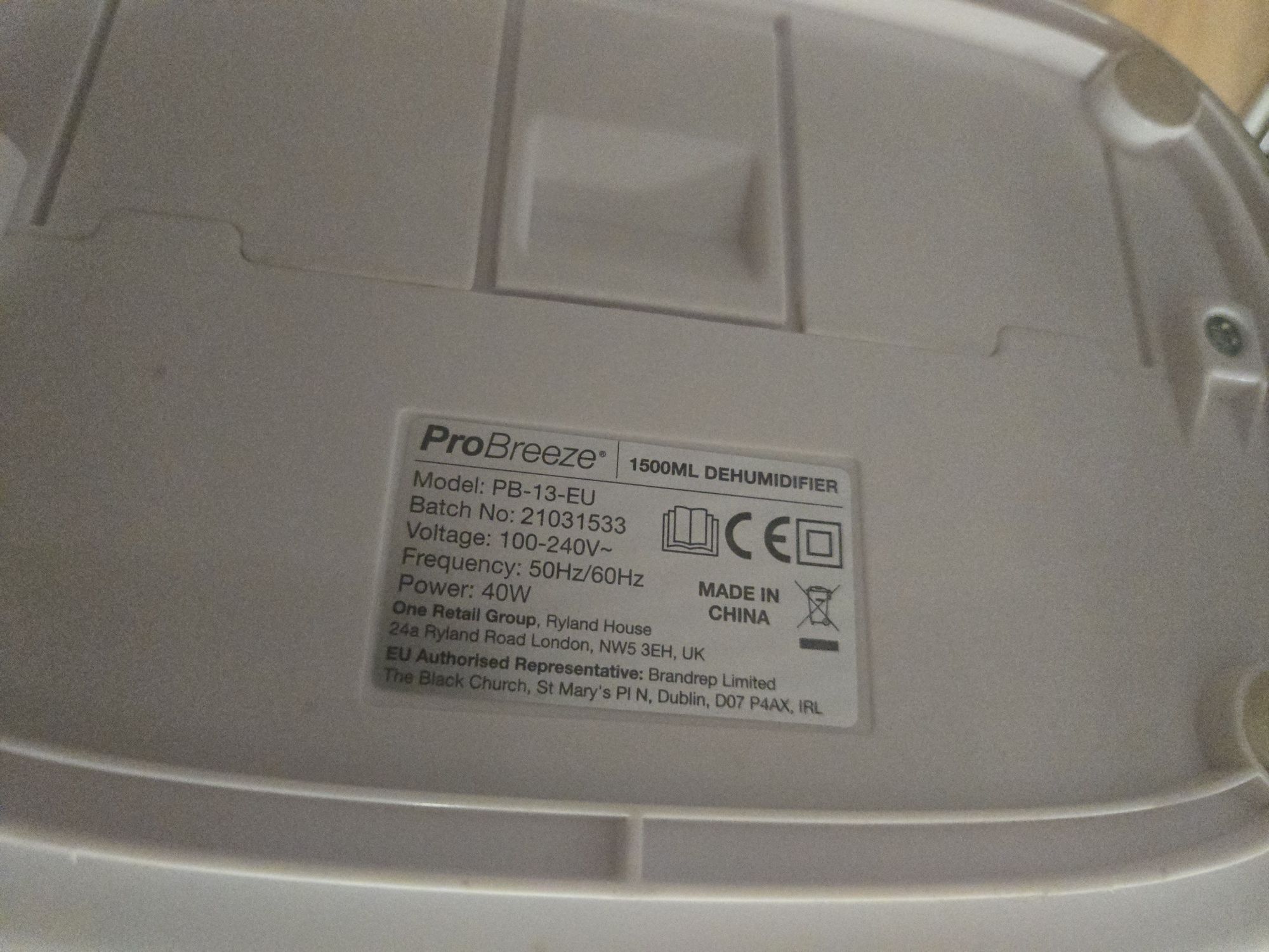 Mini Desumidificador Pro Breeze UK