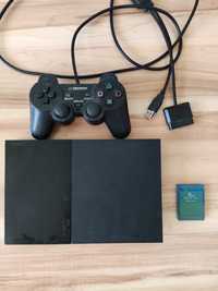 Konsola Sony PlayStation 2 przerobiona kontroler karta pamięci FMCB