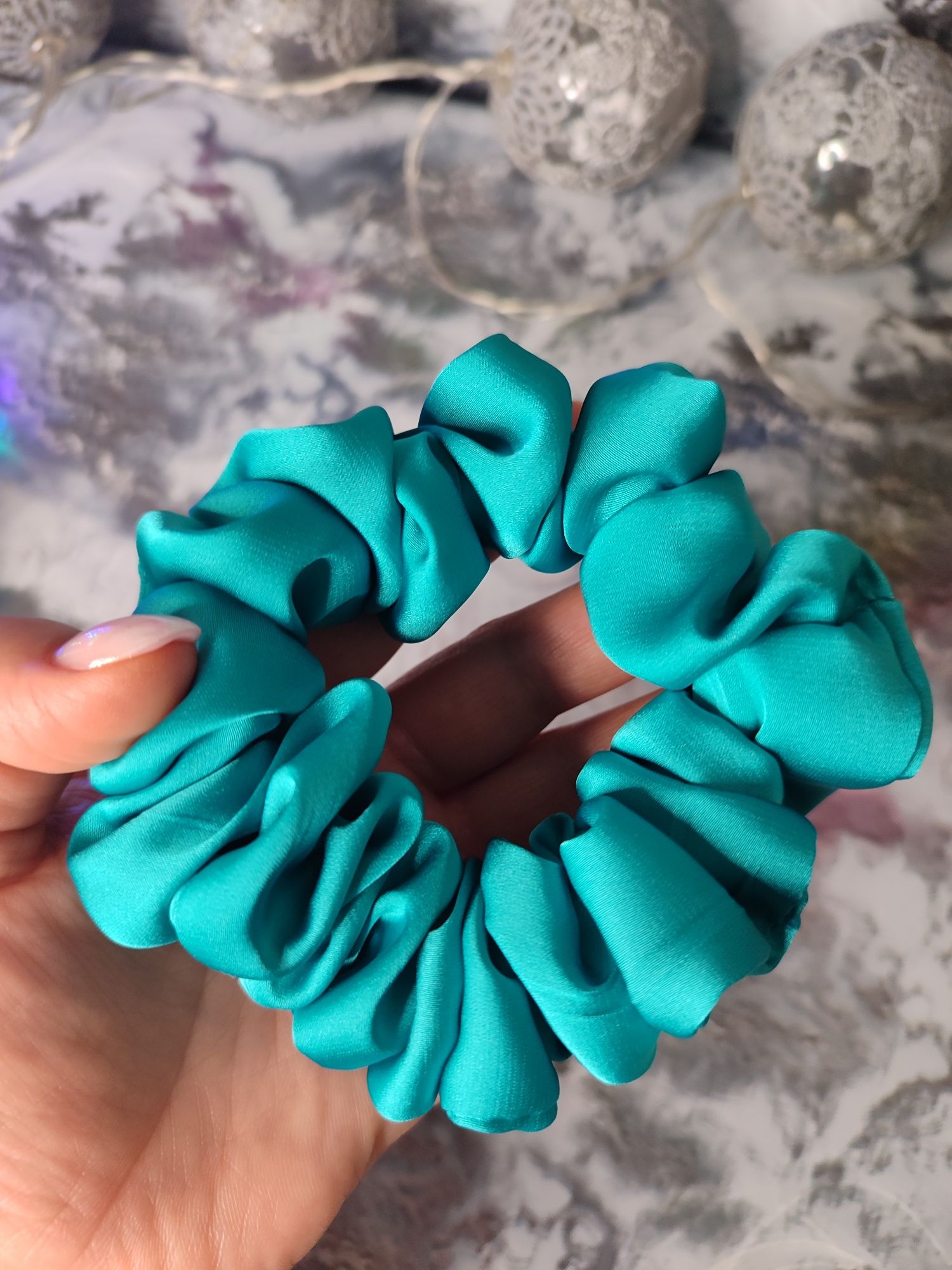 Scrunchie do włosów rozm S Jedwab