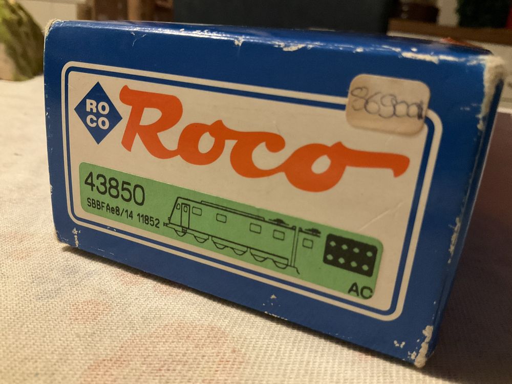 Roco H0 43850 AC - SBBF Ae 8/14 Com caixa e documentos