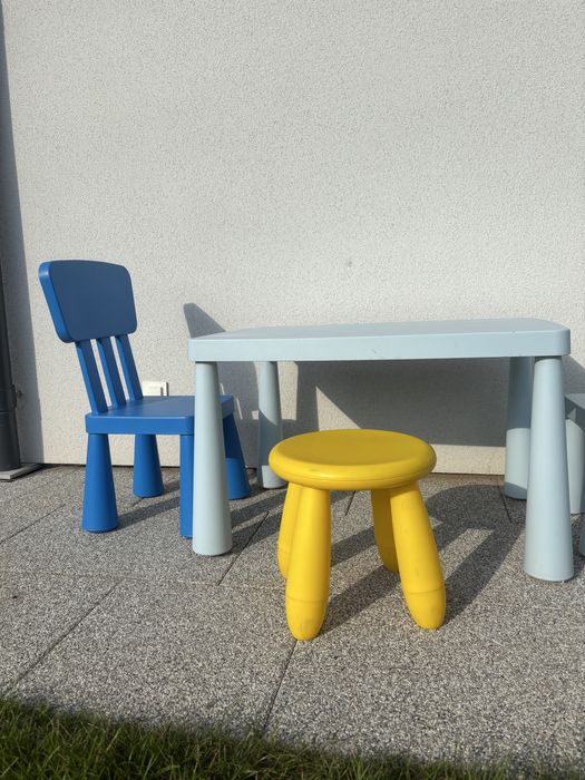 Ikea mammut zestaw 3 krzesła +stół