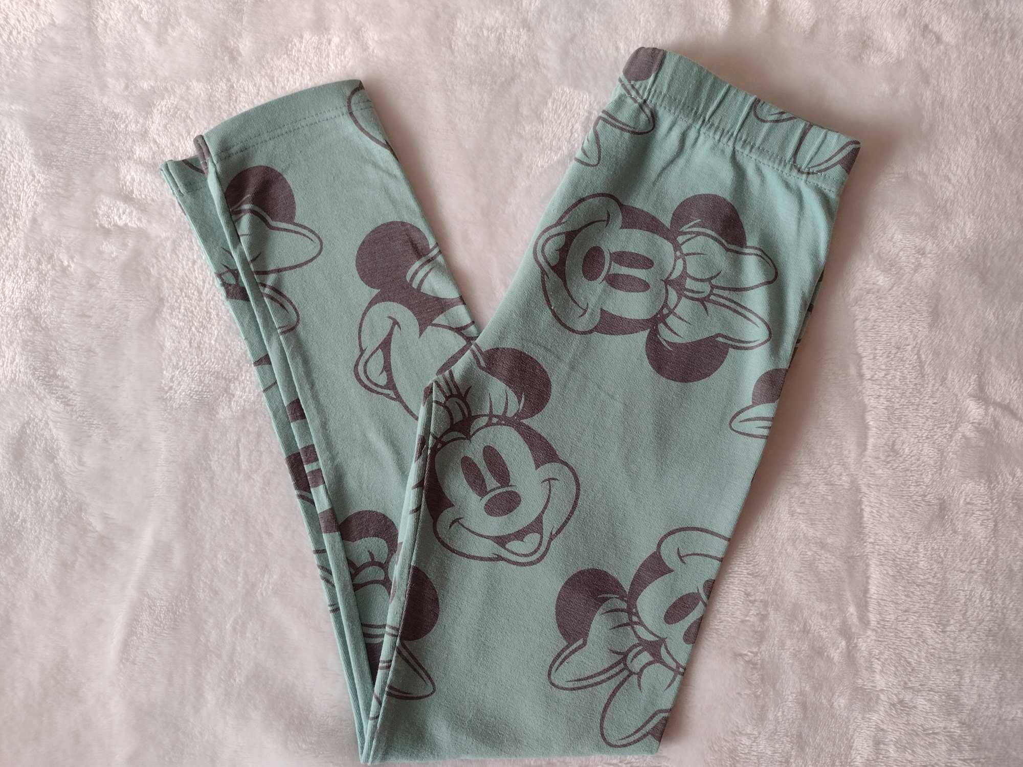 Legginsy z myszką Minnie rozmiar 122 nowe