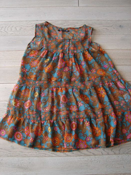 Cieniutka kolorowa tunika krótka sukienka Atmosphere 40