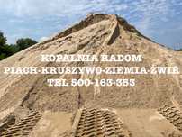 Piach od 22zł - Kruszywo - Ziemia - Żwir - Suchy Beton + TRANSPORT 1 -