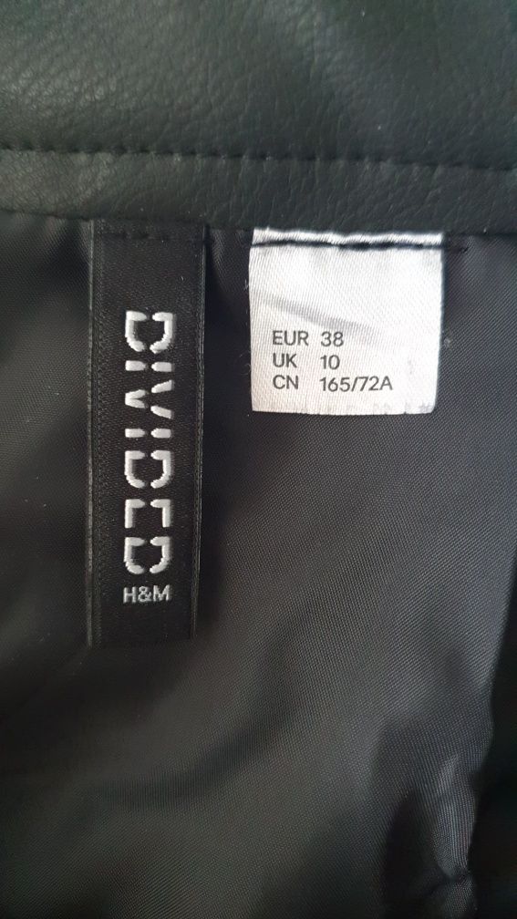 Spódnica skórzana H&M.