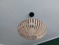 Lampa sufitowa, bambusowa