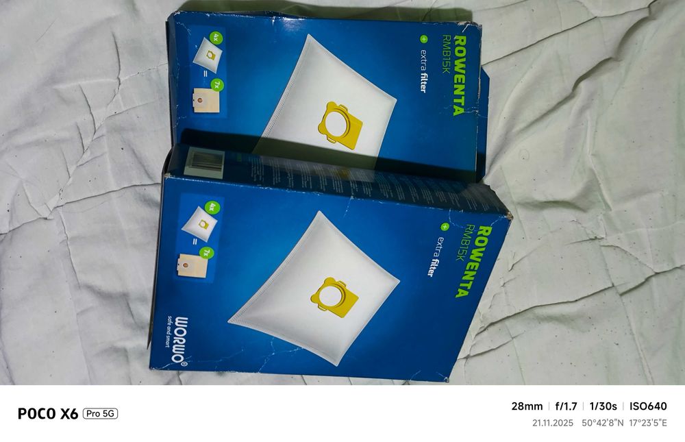 Worki do odkurzacza Rowenta RMB15K WORWO 8 szt.