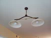 Lampa wisząca sufitowa na 2 żarówki