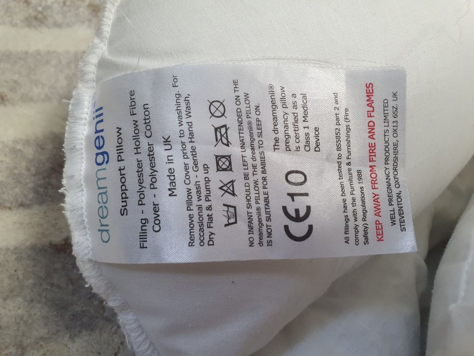 Poduszka 2w1 ciążowa lub do karmienia DREAM GENII oryginalna angielska