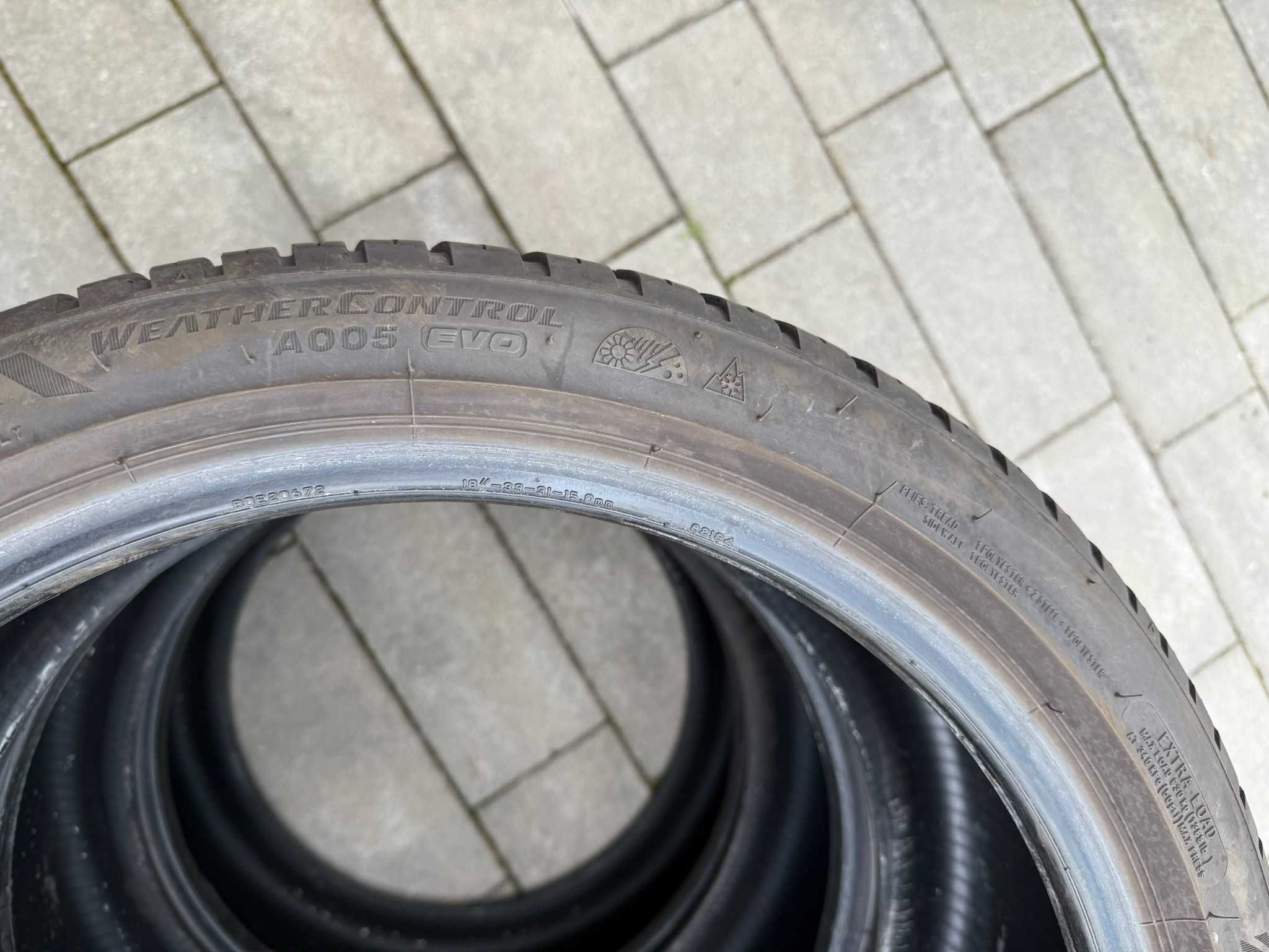 225/40 R18 4x Bridgestone Weather Control A005 EVO 2022 rok 5mm ŚLĄSK