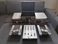 Pioneer CDJ 200 x 2, mikser Reloop RMX-3, kable, case'y OKAZJA