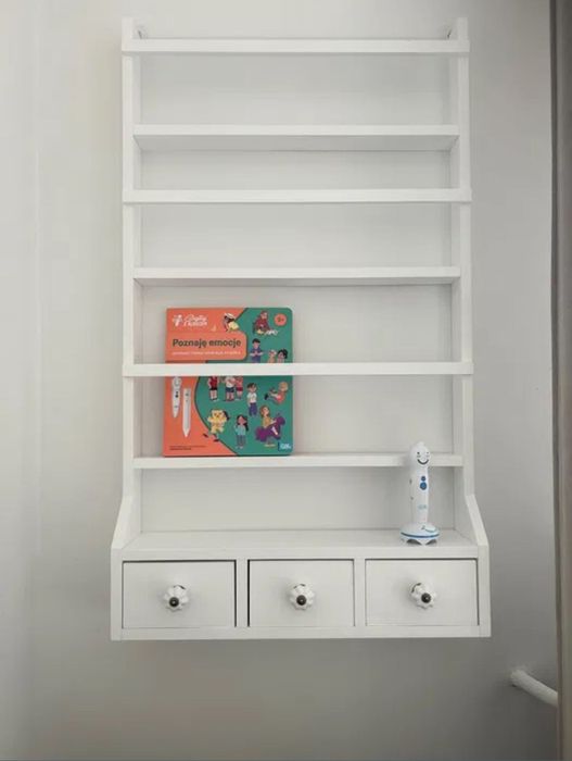 Biblioteczka regał drewniany Filart z szufladkami