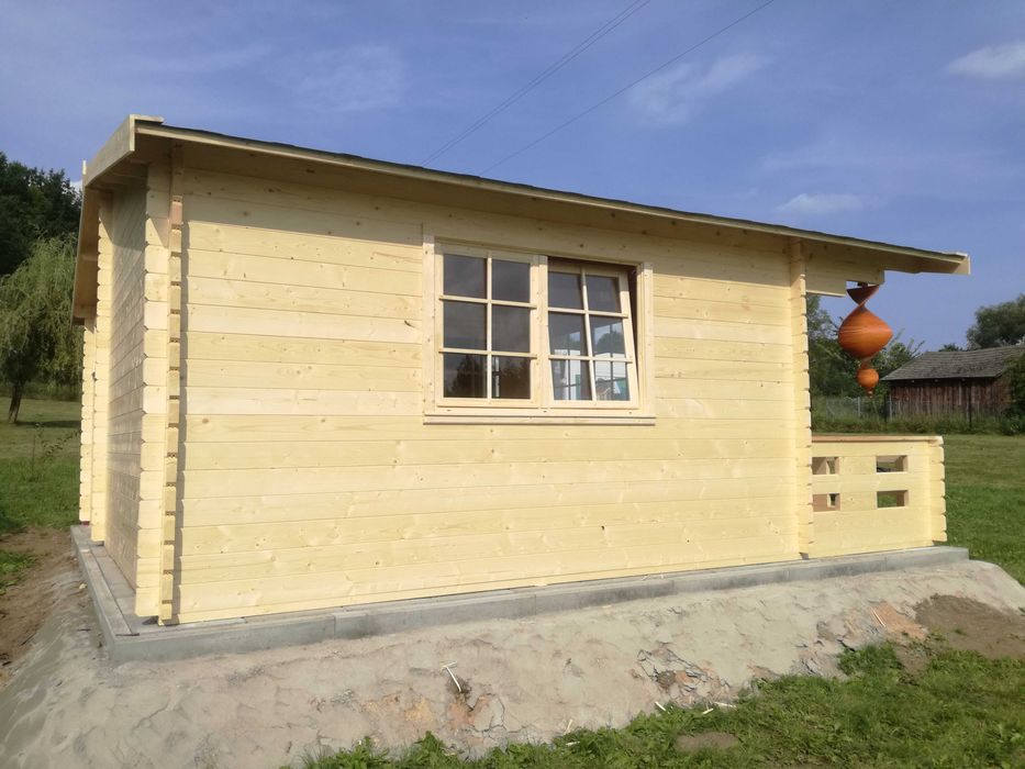 Domek letniskowy drewniany bez pozwolenia taras