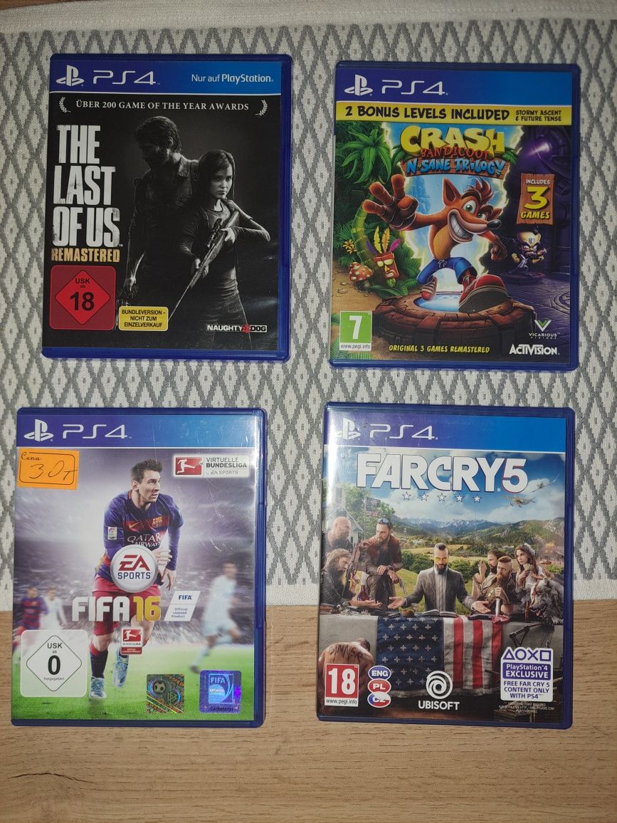 Gry ps4 crash bandicoot the last of us far cry 5 fifa 16