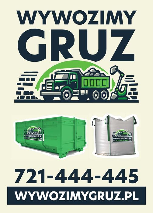 Wynajem kontenerów na gruz. Wywóz gruzu Biała Podlaska i okolice