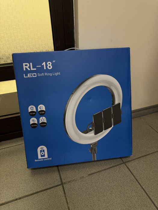 Кільцева LED лампа RL-18 з штативом та чохлом
