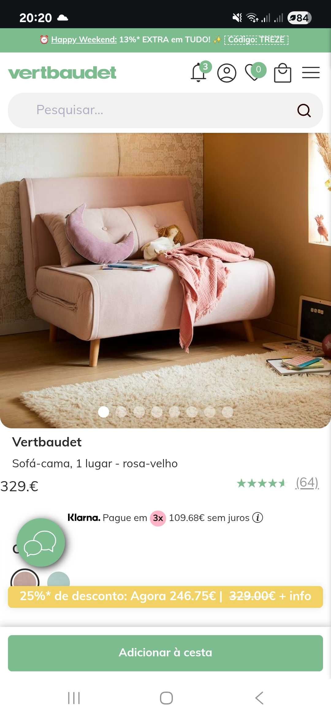 Sofá-cama Vertbaudet