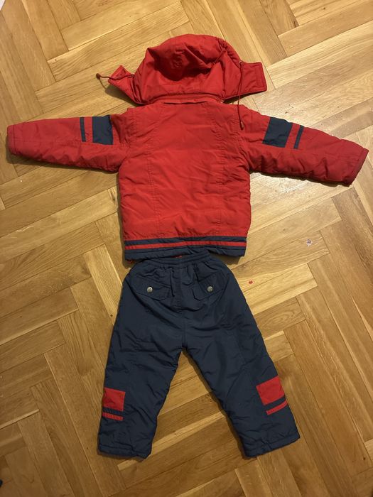 Komplet zimowy kurtka + spodnie 98