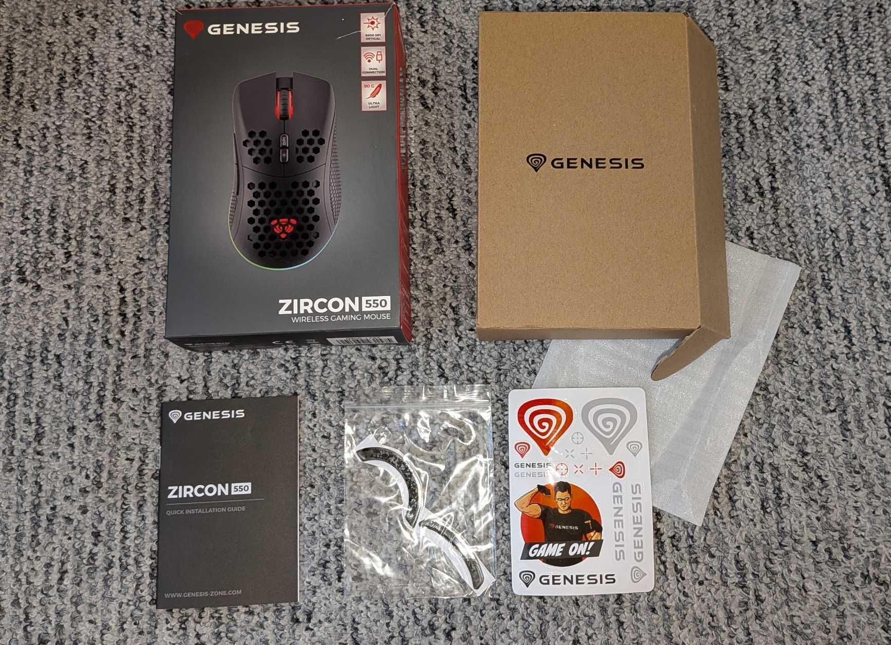 Myszka Genesis Zircon 550 RGB bez kabla USB-C