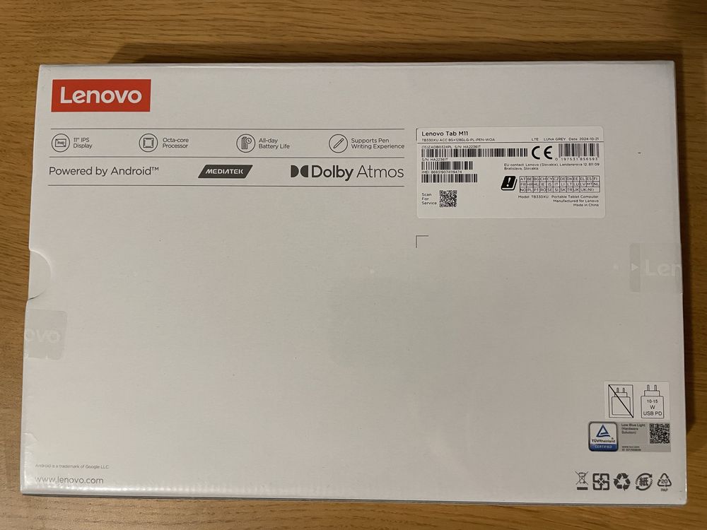 Lenovo Tab M11 11" 8/128GB LTE Szary (ZADB0324PL)