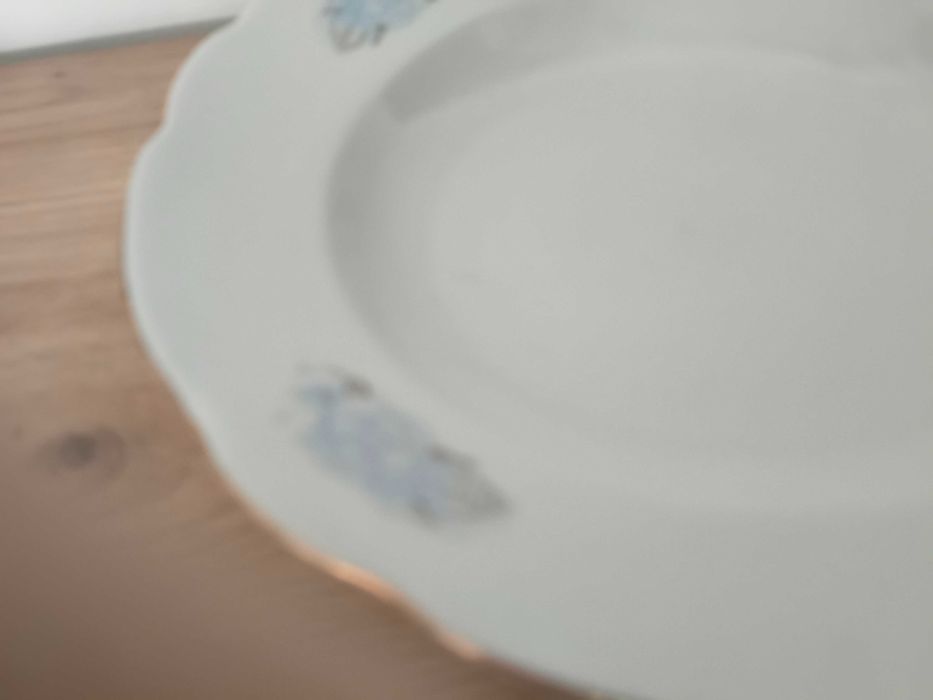 Talerz głęboki Ćmielów śliczny delikatny wzór