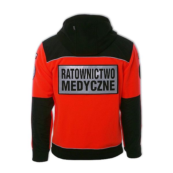 Polar ratowniczy North-Wind PRM-23 FLUO z kapturem oraz kompletem embl