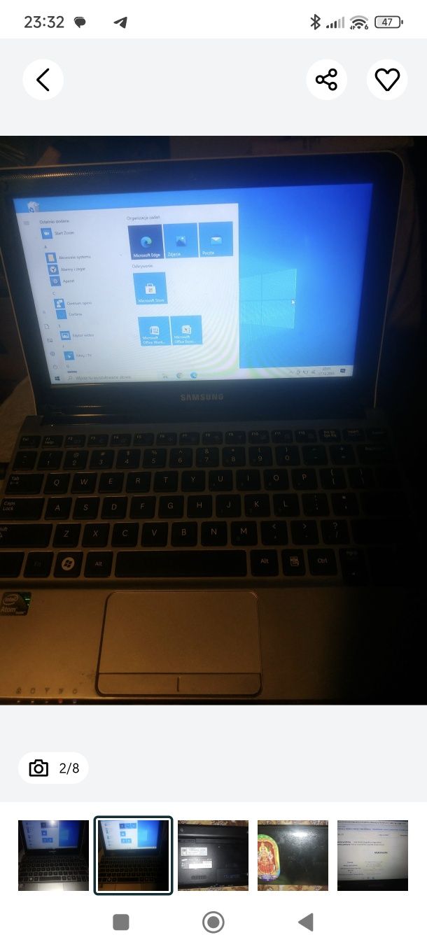 Notebook laptop Samsung  NP-NC210-H01PL sprawny lekki win10