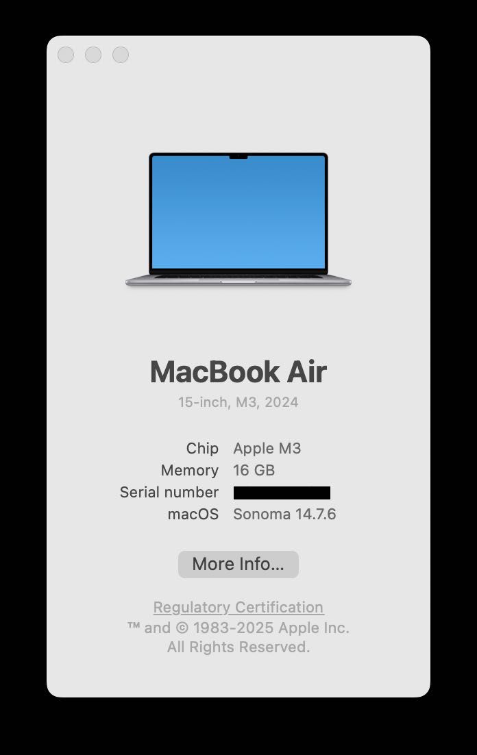 MacBook Air 15 Mid 2024 SpaceGray (MC9D4) M3 16/256SSD 950$ Гарантия