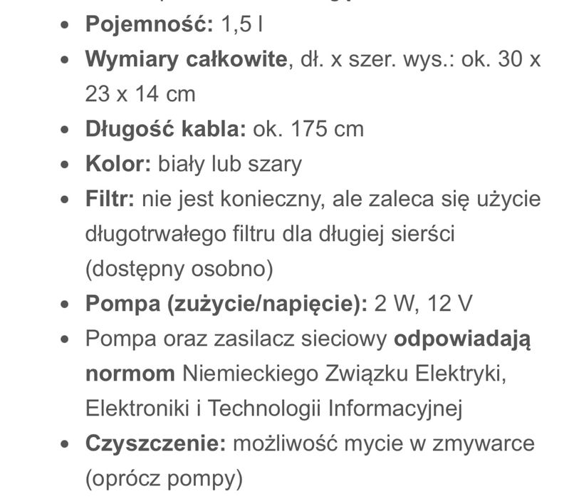 Poidełko ceramiczne/fontanna dla kota