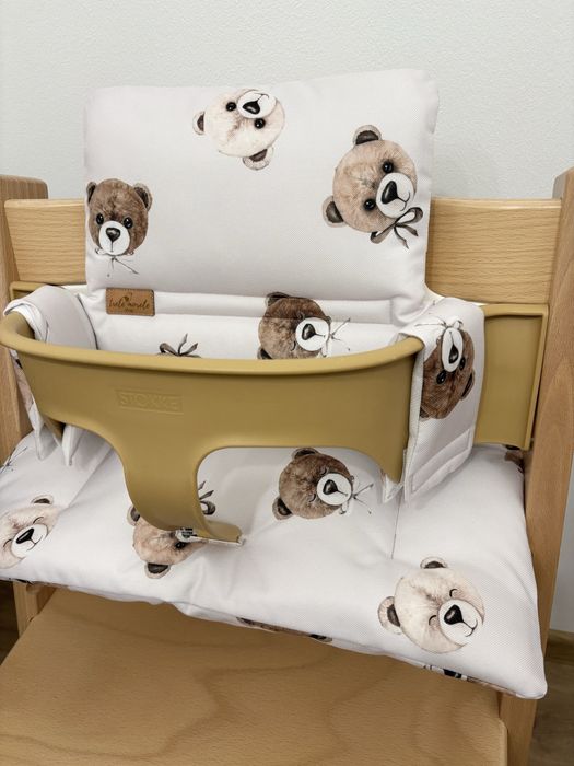 Wodoodporne poduszki Stokke Tripp Trapp Baby Set misie beż