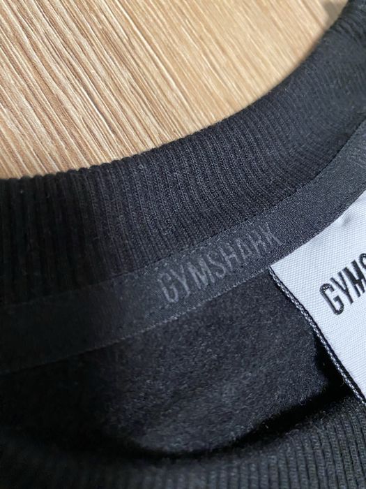 Оригінальний світшот від Gymshark, чорний світштот
